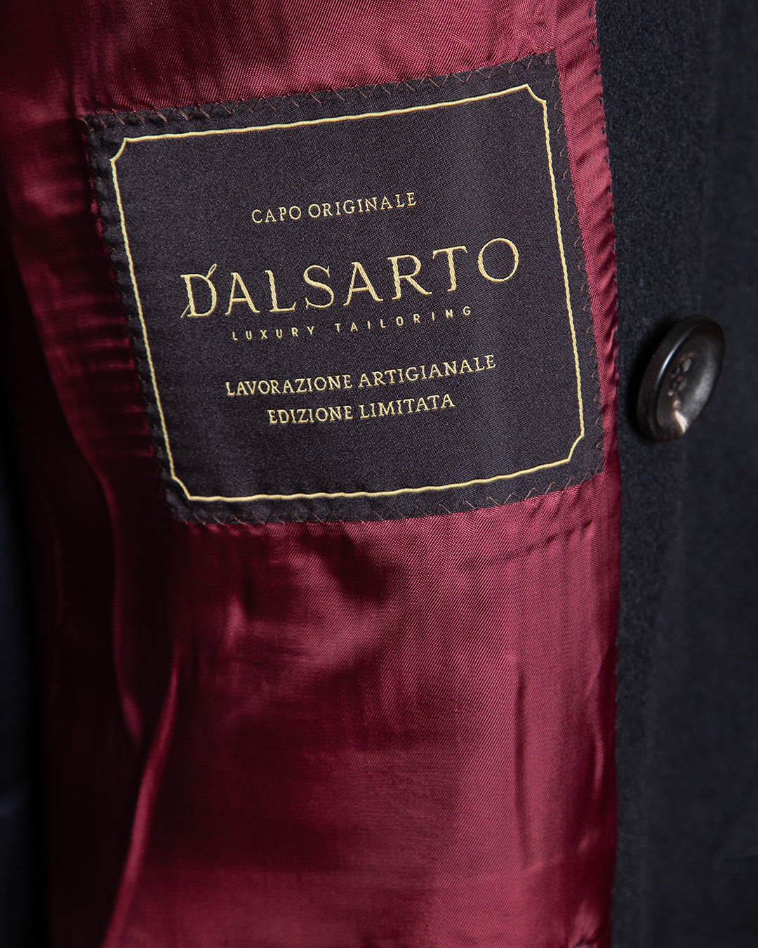 Cappotto Ulster Nero Cashmere Lana Seta