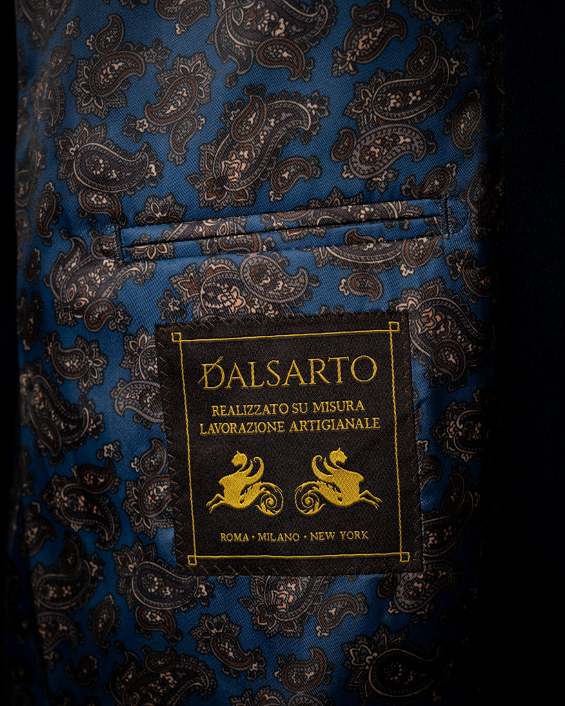 Single-Breasted Dark Blue Coat