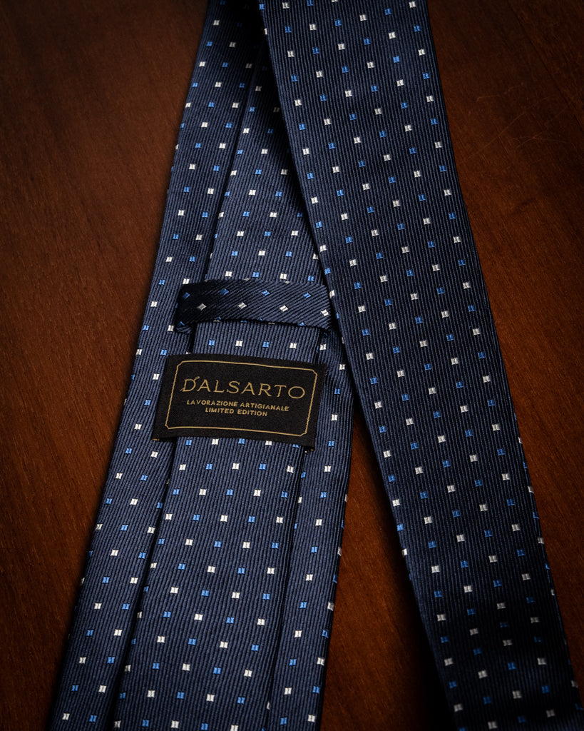 #color_Blu Notte con Quadri Azzurri e Bianchi
