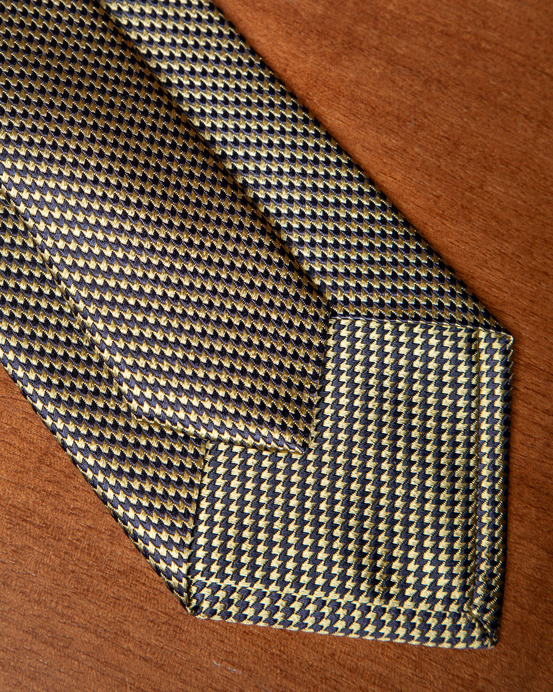 Cravatta Nido d'Ape Giallo e Blu