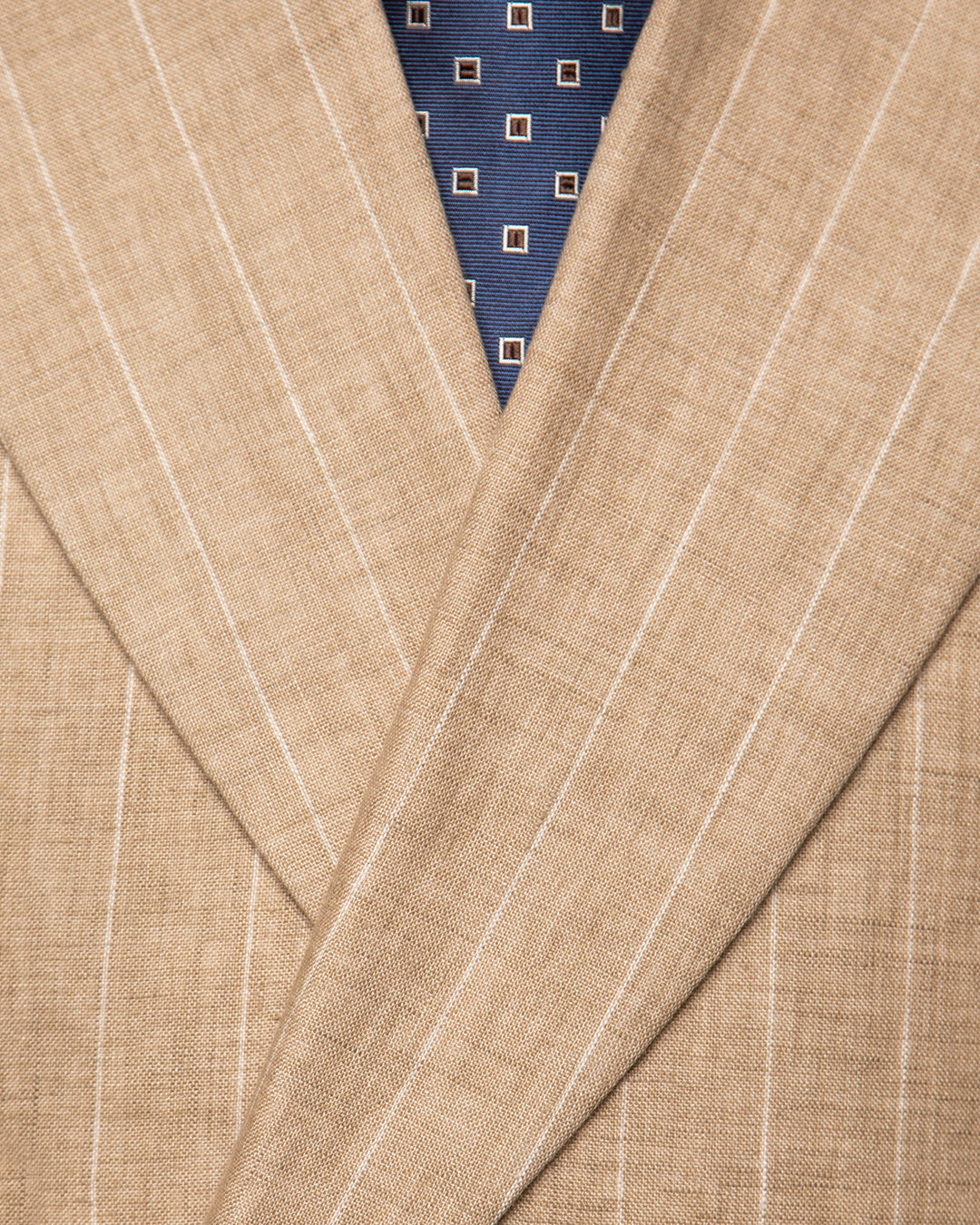 Abito Doppiopetto Perugino Gessato Beige