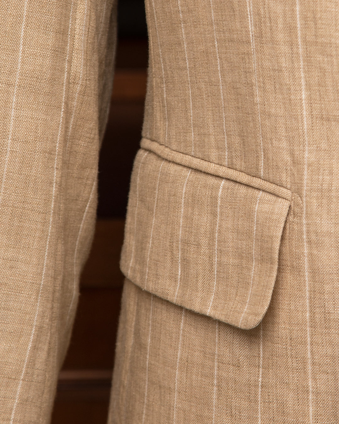 Abito Doppiopetto Perugino Gessato Beige