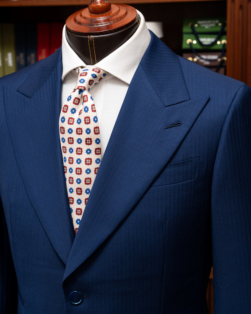 Bernini Light Blue Herringbone Jacket