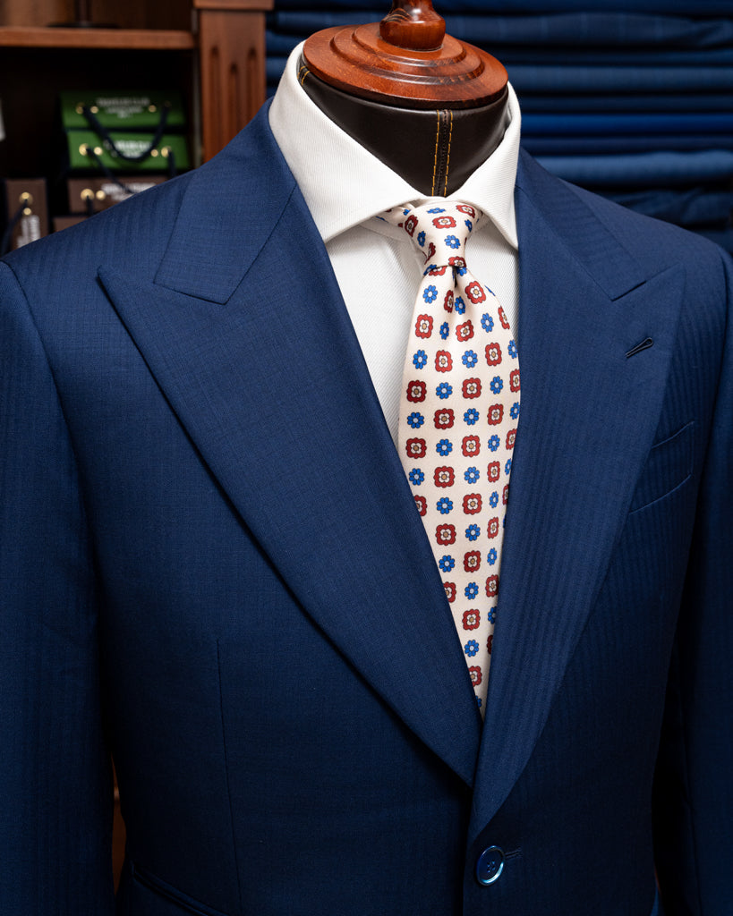 Bernini Light Blue Herringbone Jacket