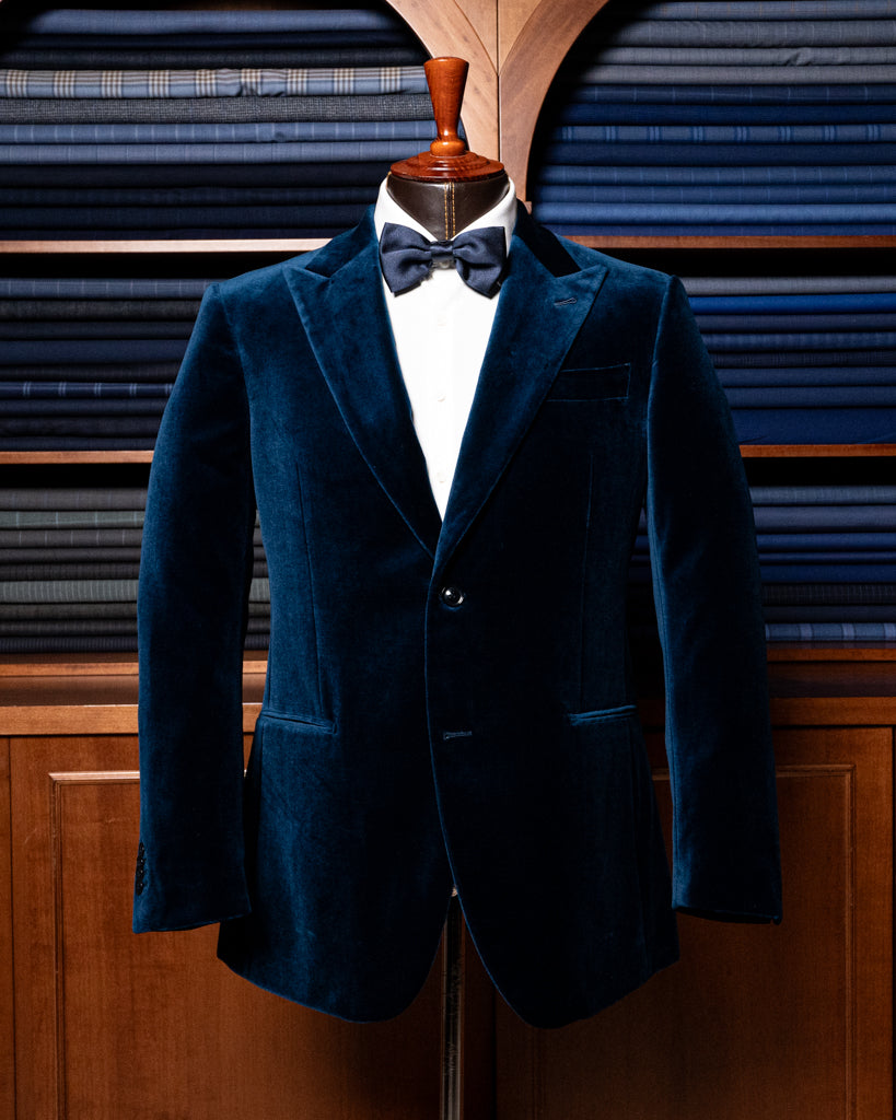 Giacca Bernini Velluto Blu