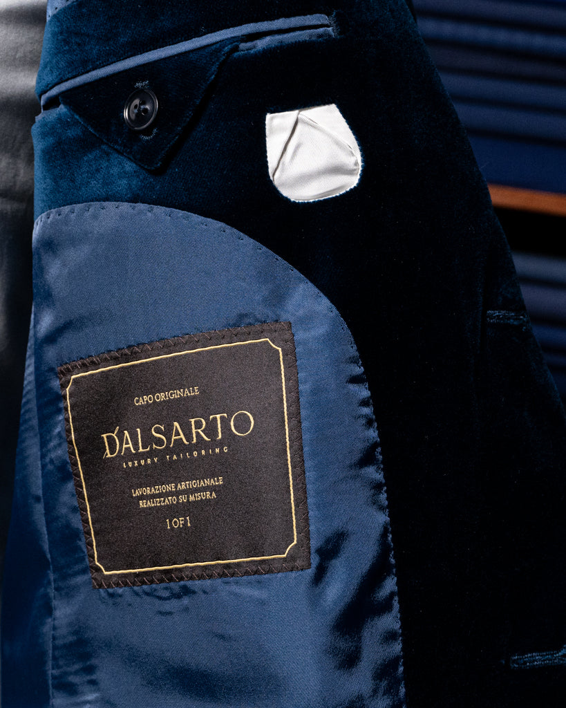 Giacca Bernini Velluto Blu