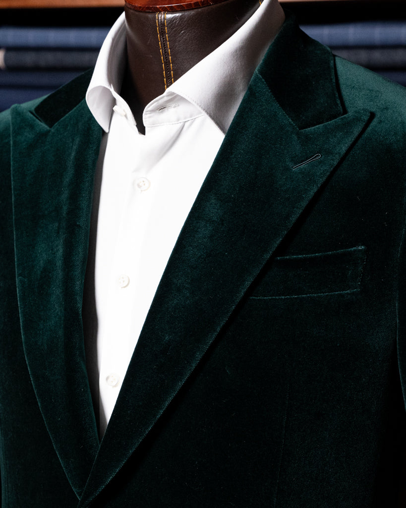 Giacca Bernini Velluto Verde