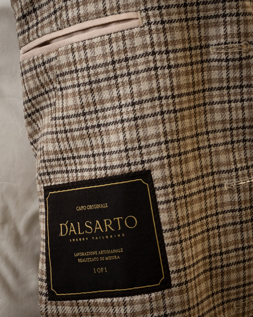 Giacca Casual Principe Di Galles Beige