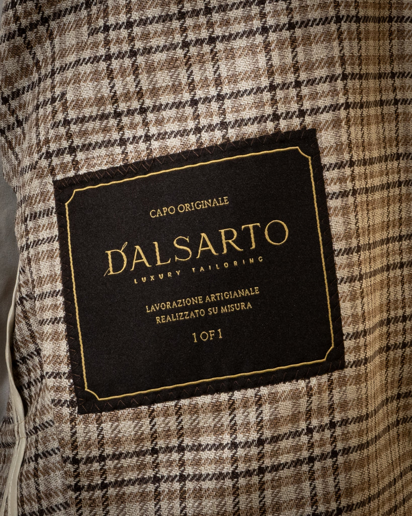 Giacca Casual Principe Di Galles Beige