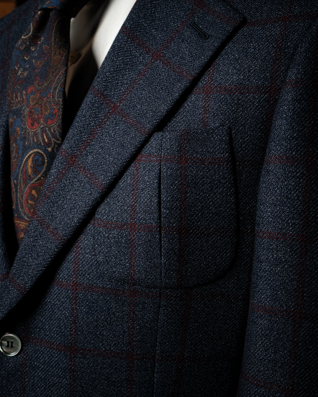 Giotto Sportive Blue Checked Jacket