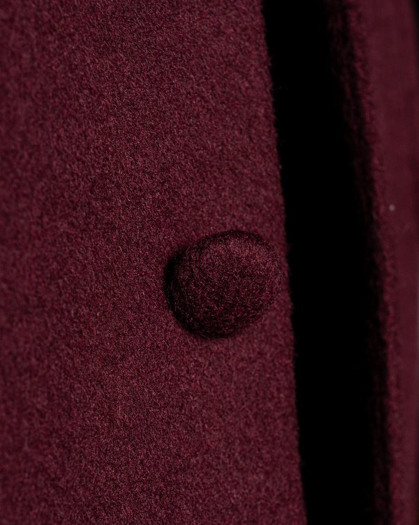 Burgundy Wool-Cashmere Casual Jacket