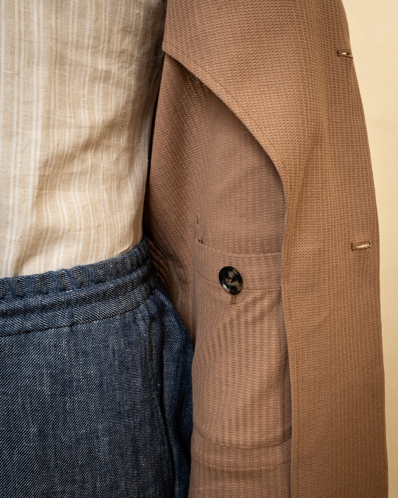 Giacca Casual Khaki a Costine