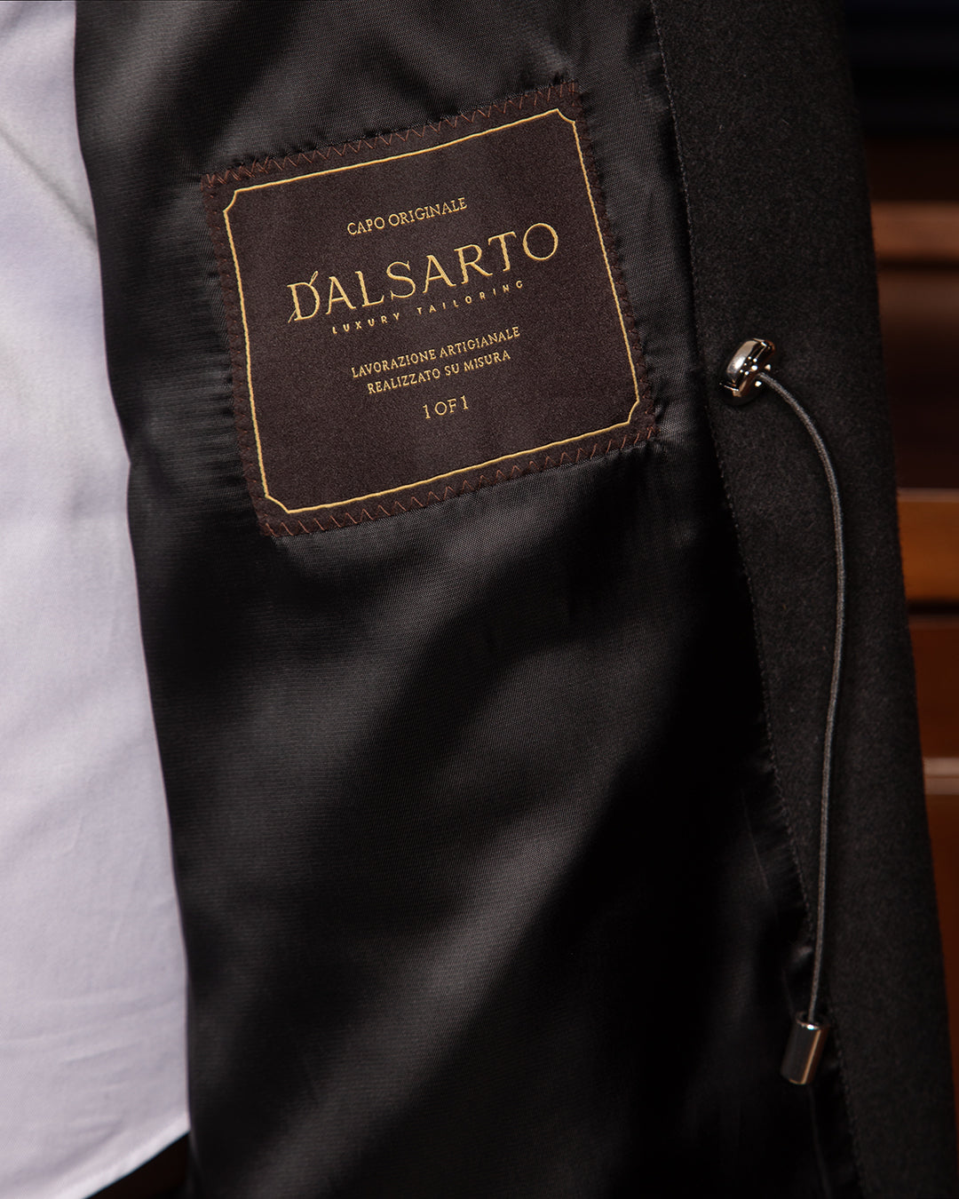 Casual Black Cashmere Wool Silk Jacket