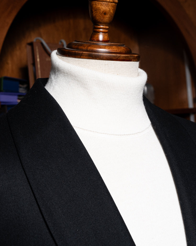 Donatello Dark Blue Wool, Cashmere and Silk Jacket