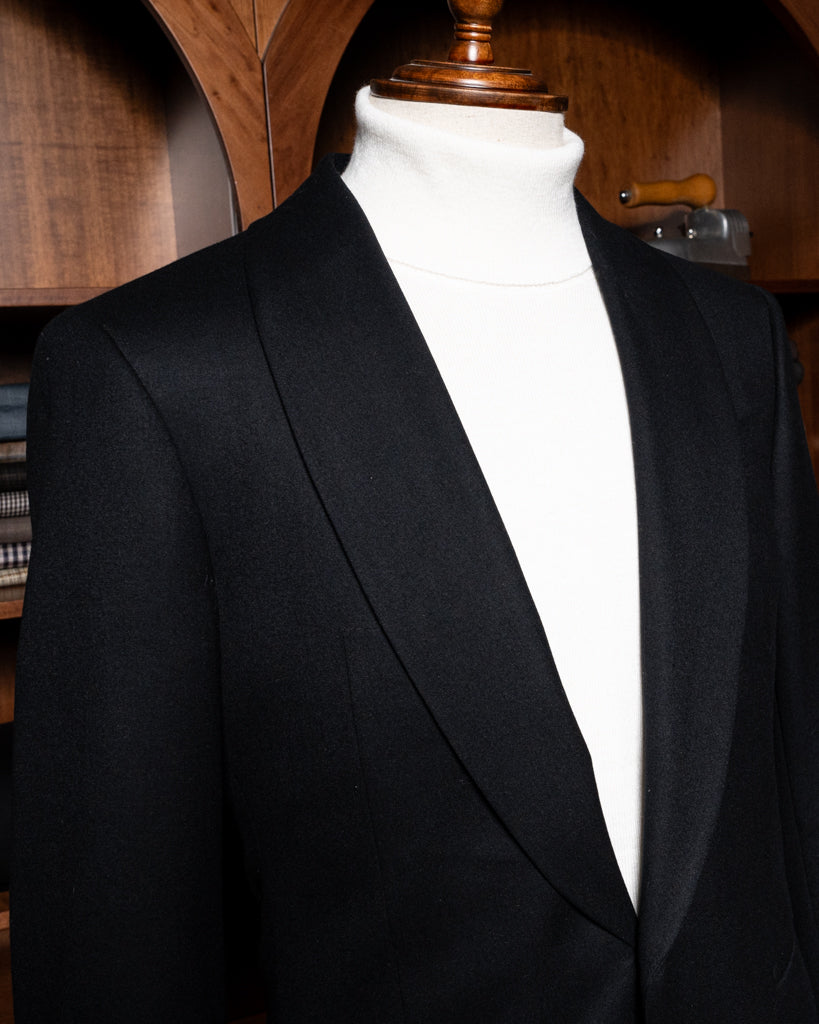 Donatello Dark Blue Wool, Cashmere and Silk Jacket
