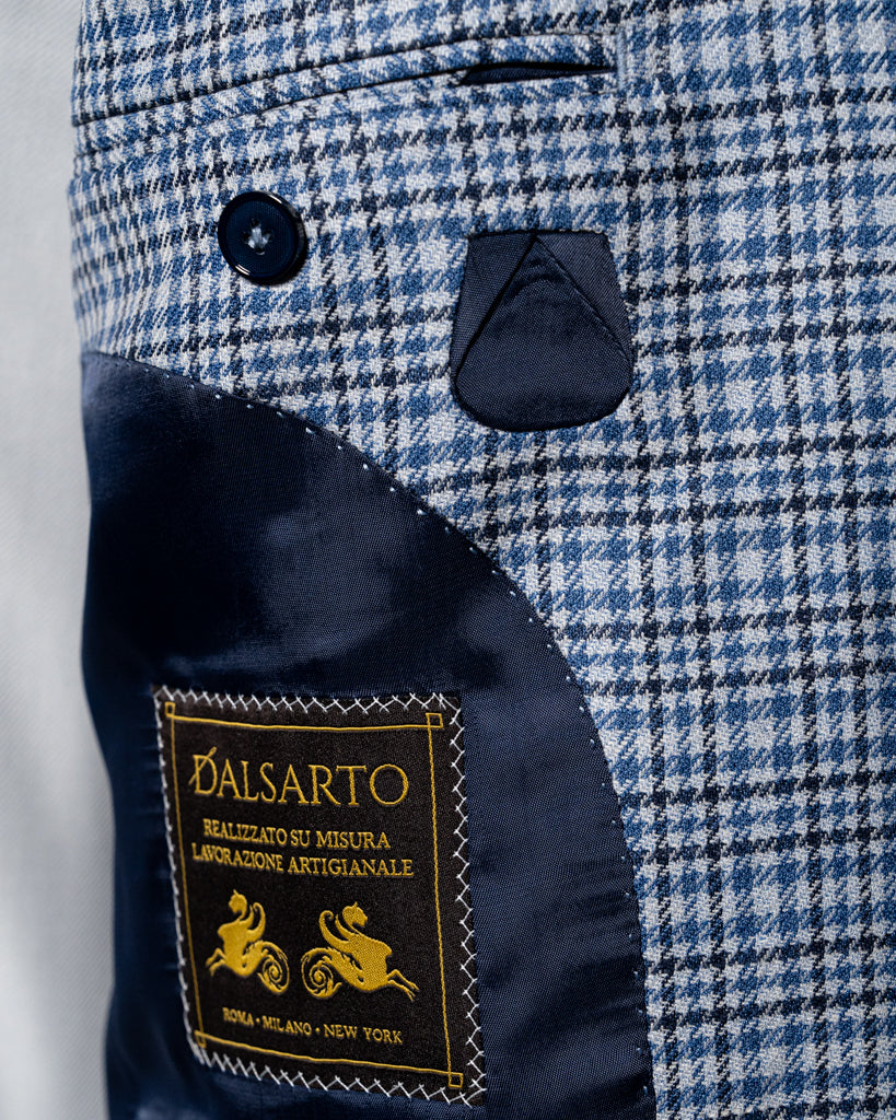 Giacca Giotto Avio Quadri Blu