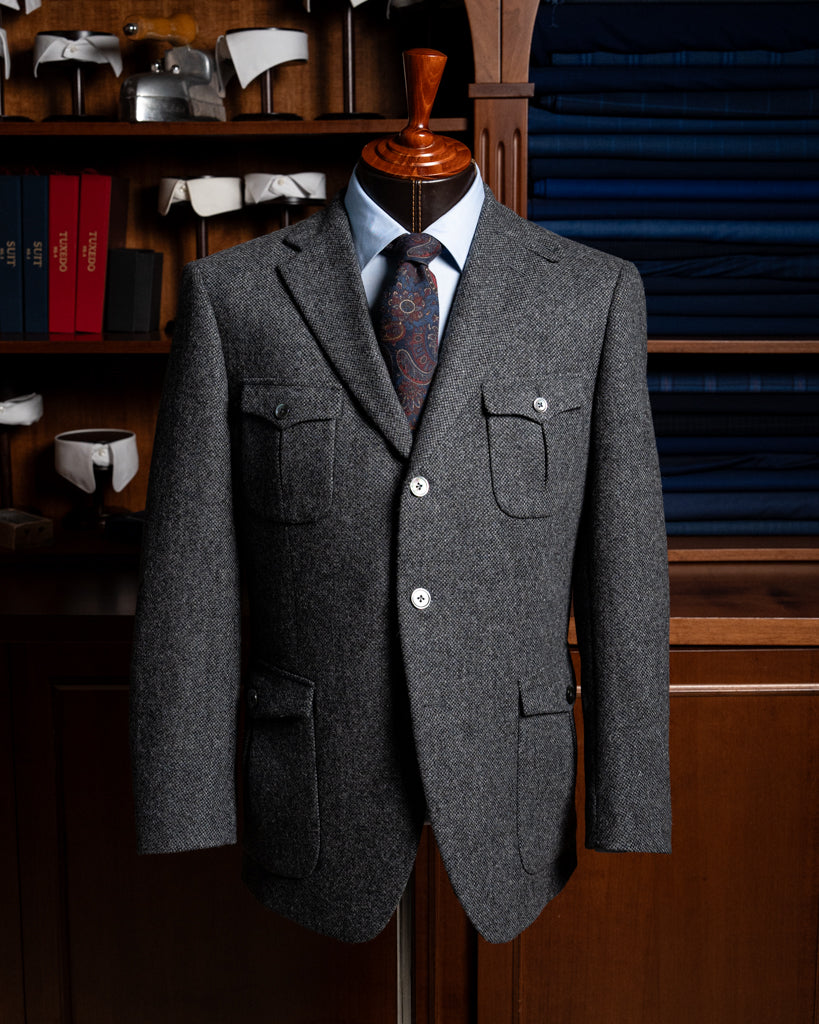 Giotto Gray Bird's Eye Jacket