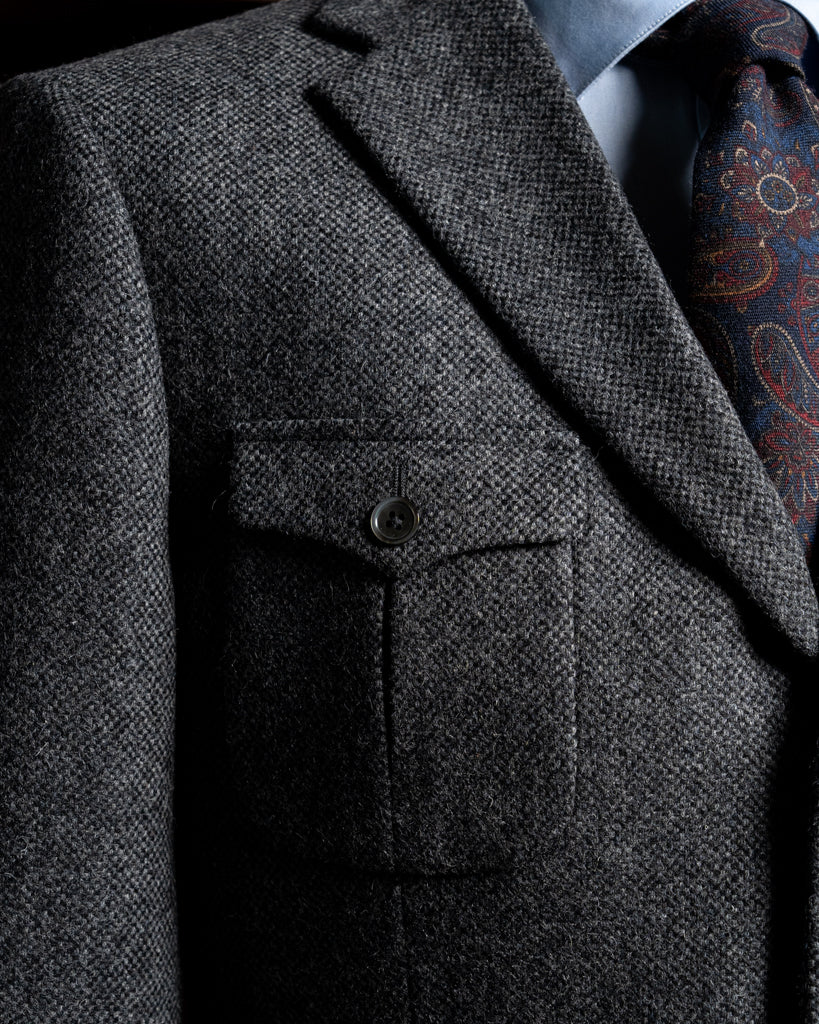 Giotto Gray Bird's Eye Jacket
