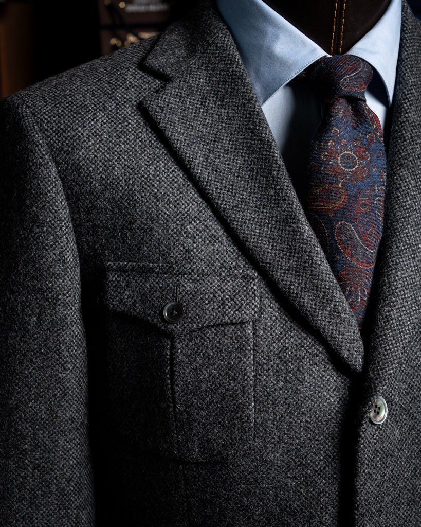Giotto Gray Bird's Eye Jacket