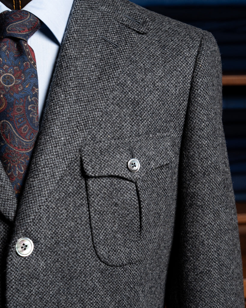 Giotto Gray Bird's Eye Jacket