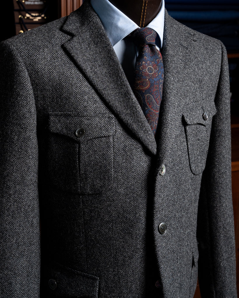 Giotto Gray Bird's Eye Jacket