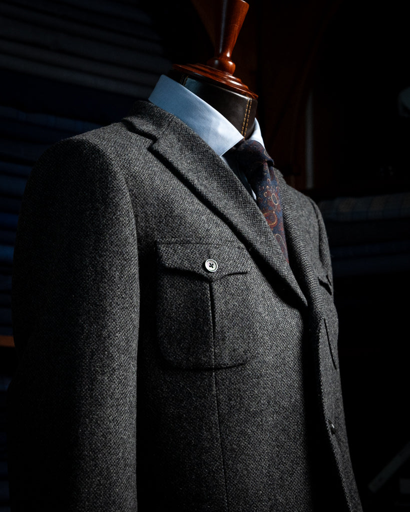 Giotto Gray Bird's Eye Jacket