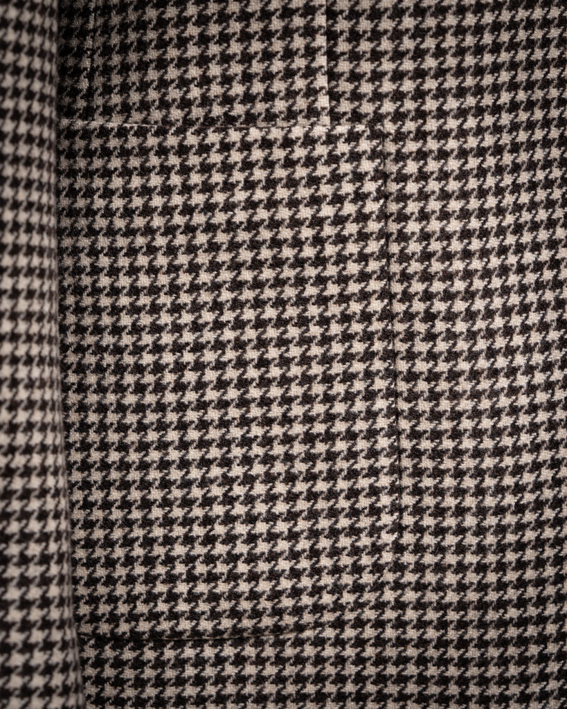 Giacca Giotto Pied de Poule Beige e Marrone