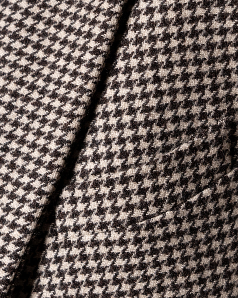 Giacca Giotto Pied de Poule Beige e Marrone