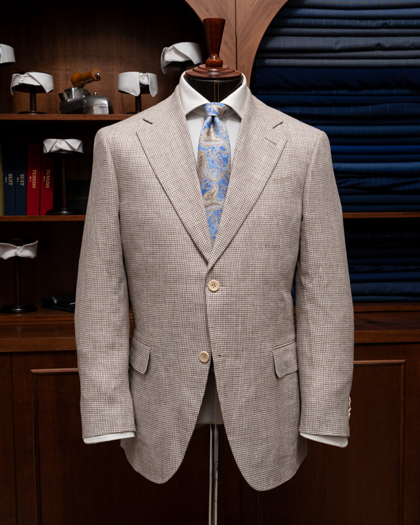 Giotto Houndstooth Coffee Jacket