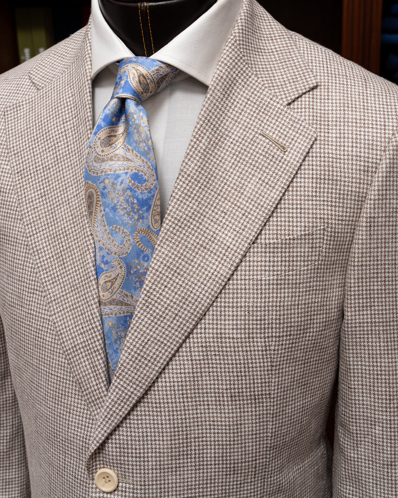 Giotto Houndstooth Coffee Jacket