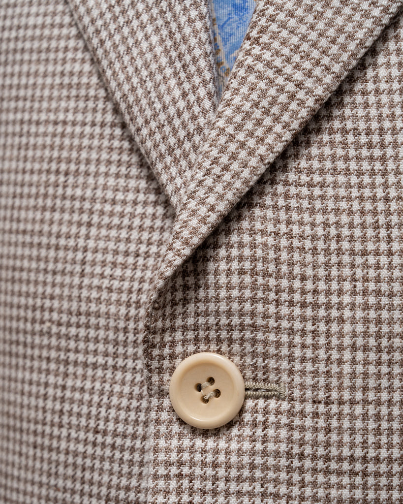 Giotto Houndstooth Coffee Jacket