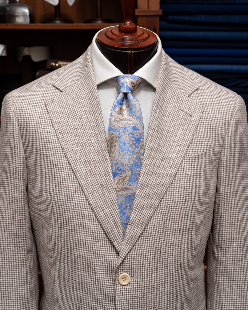 Giotto Houndstooth Coffee Jacket