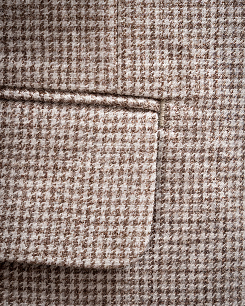 Giotto Houndstooth Coffee Jacket