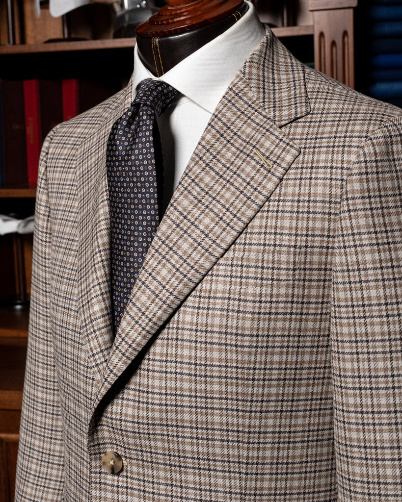 Giotto Houndstooth Jacket in Dark Brown