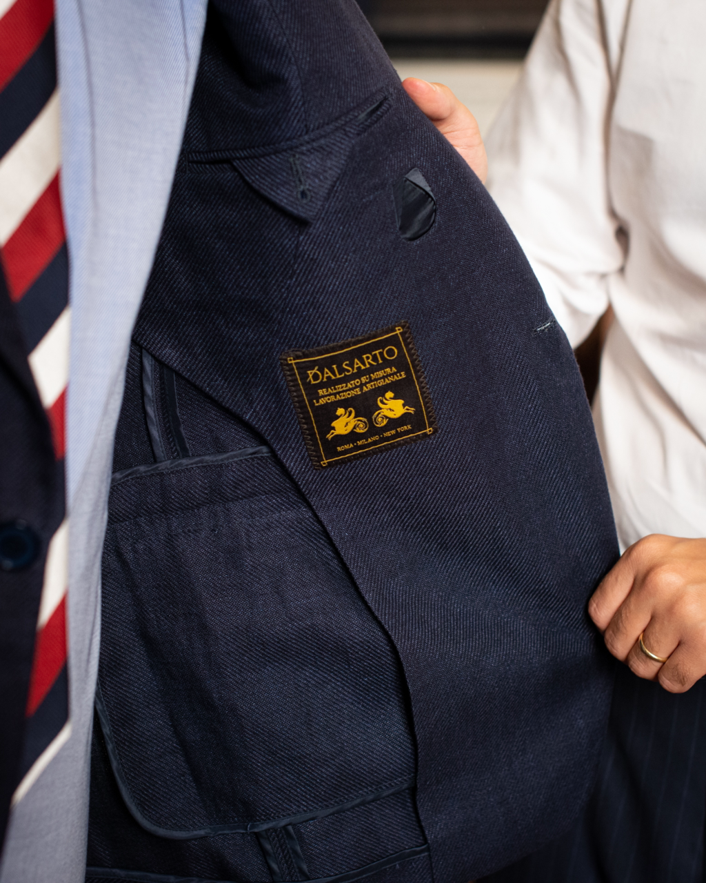 Modern Blue Linen Cotton Jacket