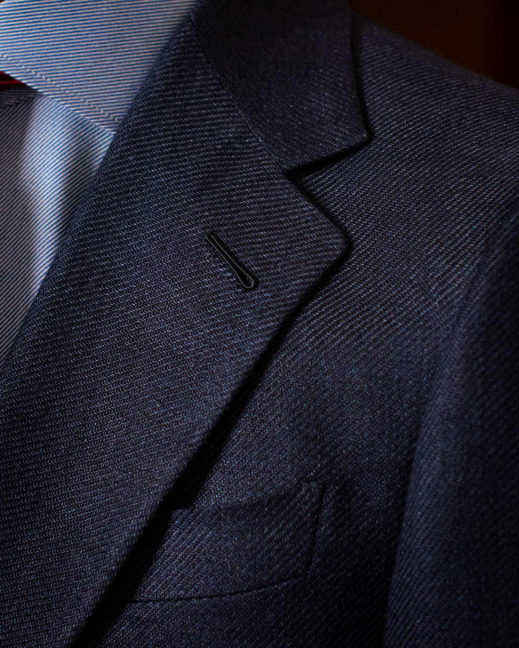 Modern Blue Linen Cotton Jacket