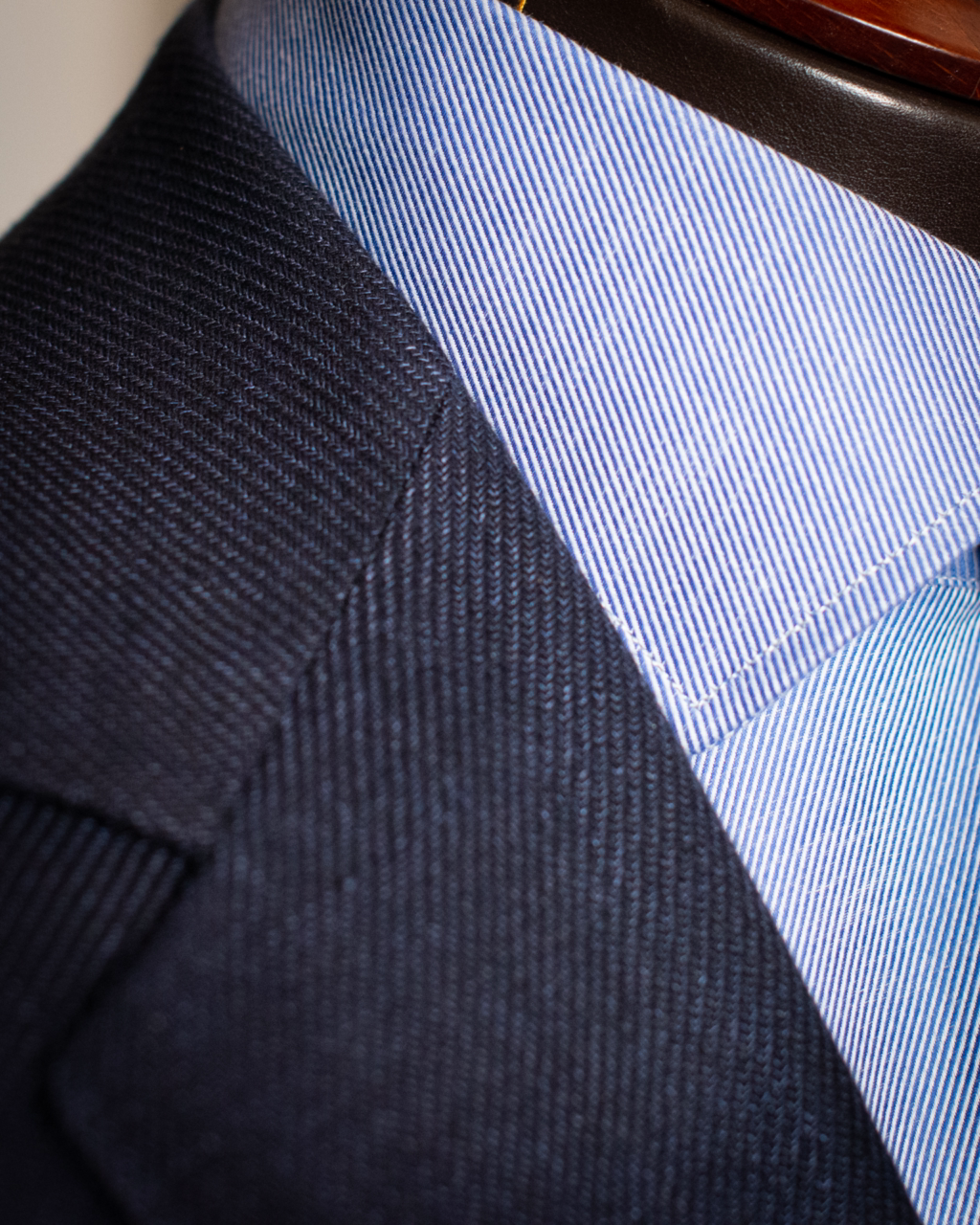 Modern Blue Linen Cotton Jacket