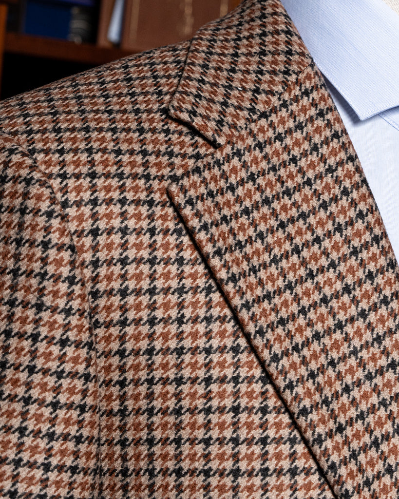 Giacca Modernico Pied de Poule Marrone