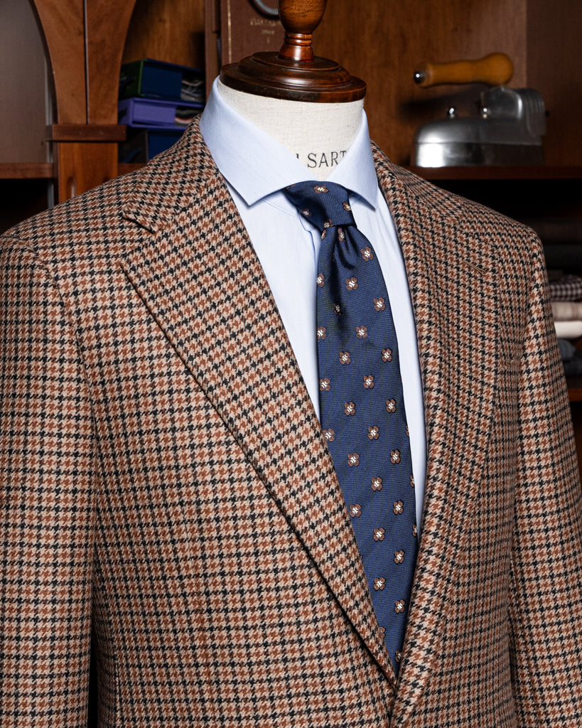 Giacca Modernico Pied de Poule Marrone