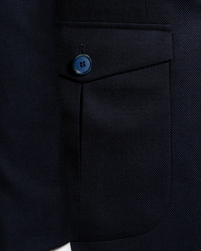 Giacca Perugino Hopsack Blu Dalsarto