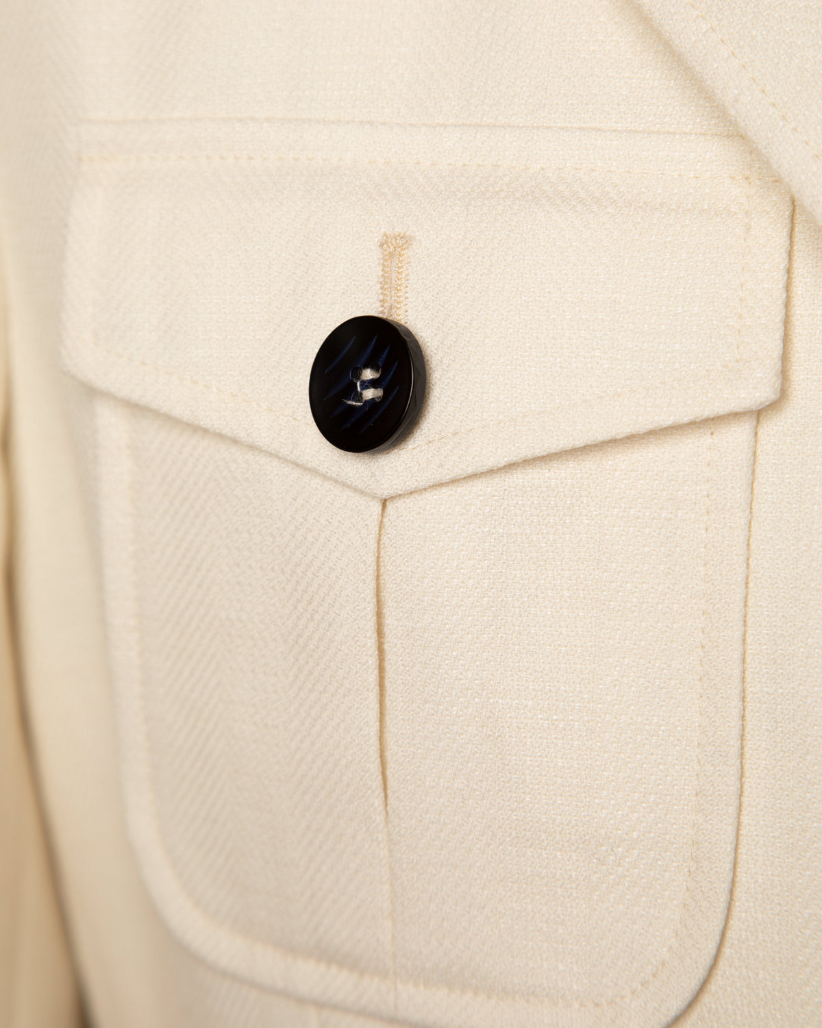 Milk White Sahariana Jacket