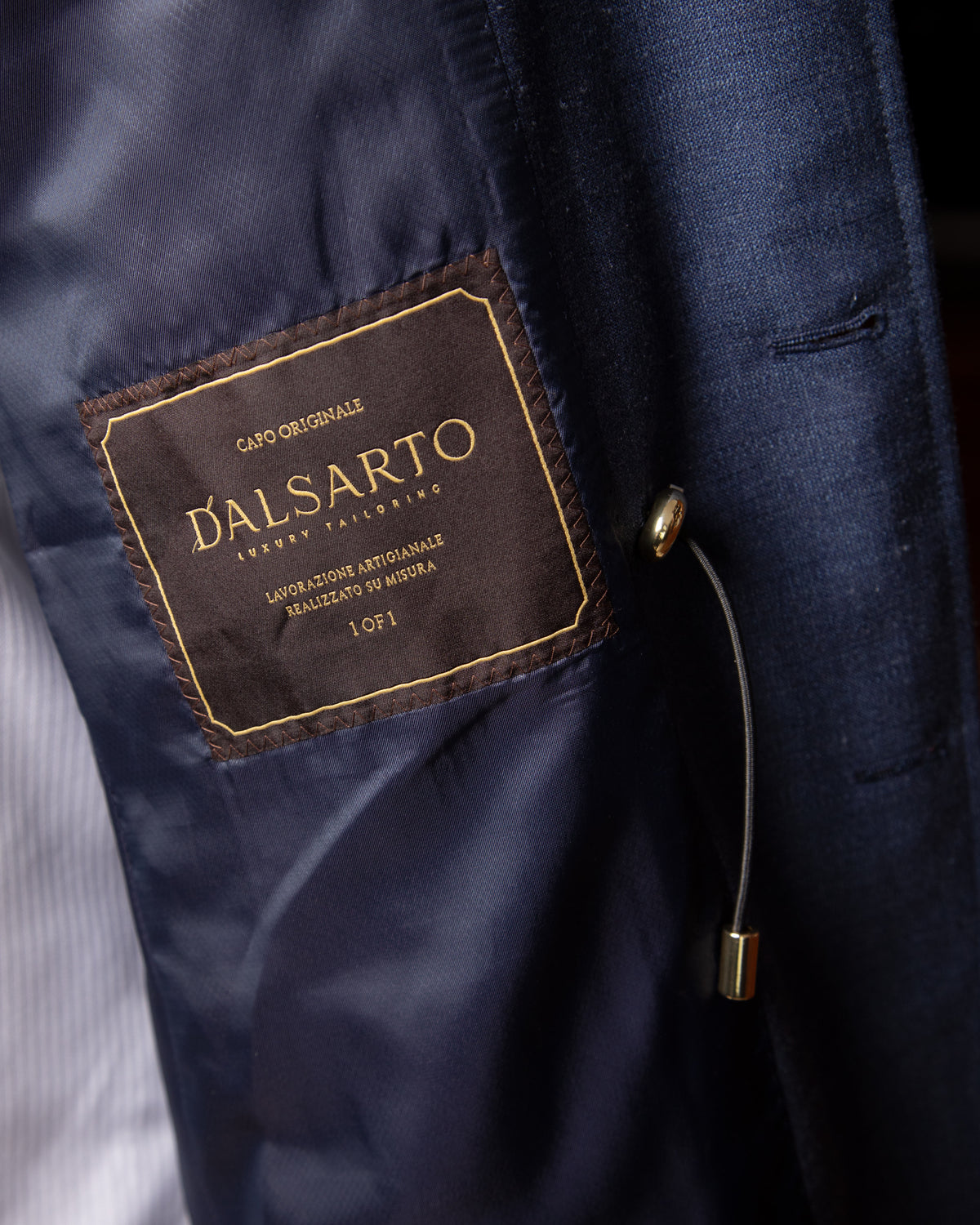 Melange Blue Sahariana Jacket