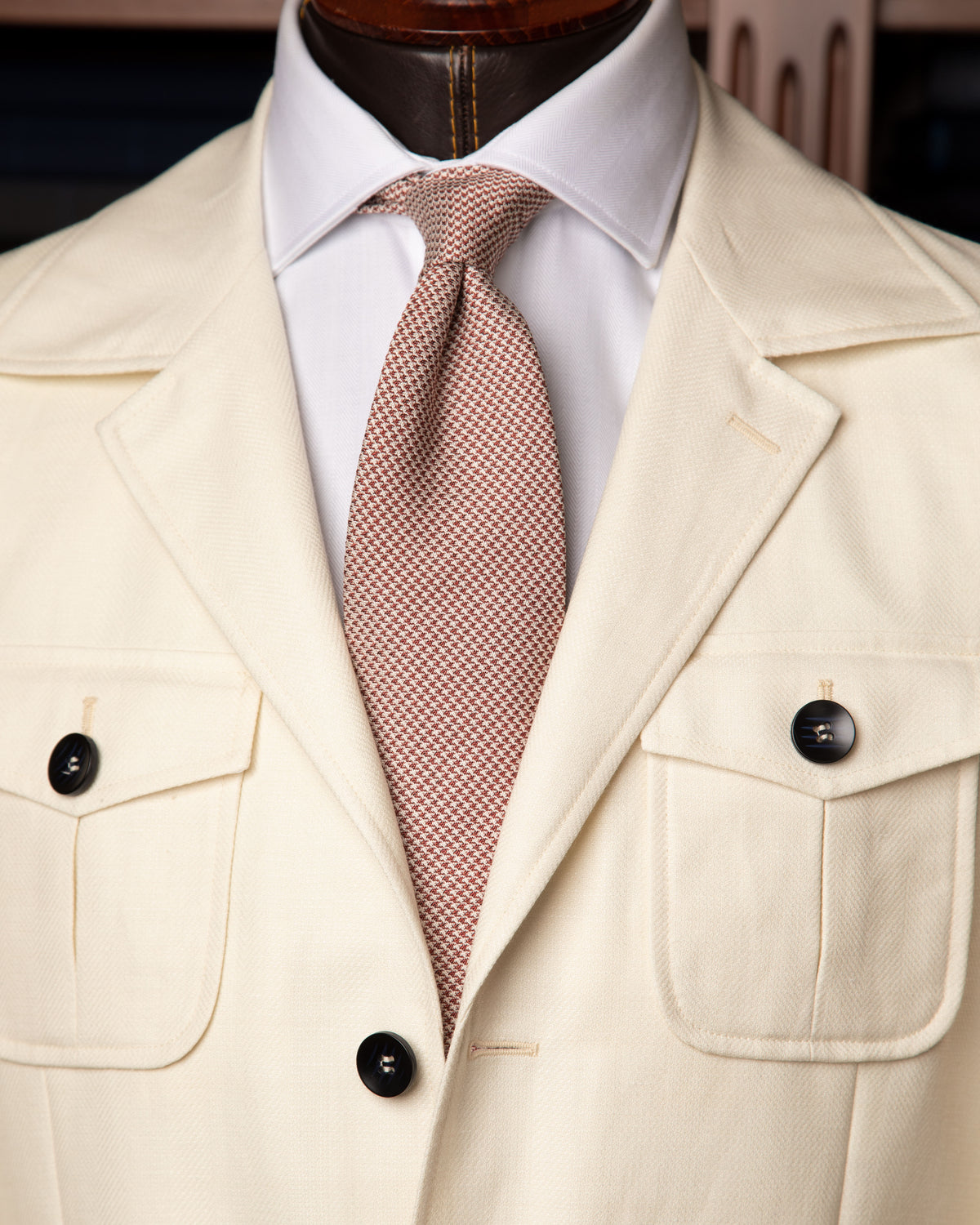 Milk White Sahariana Jacket