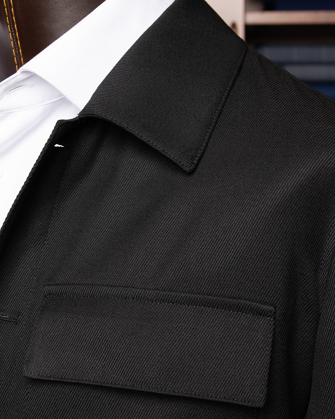 Black Wool Sports Jacket