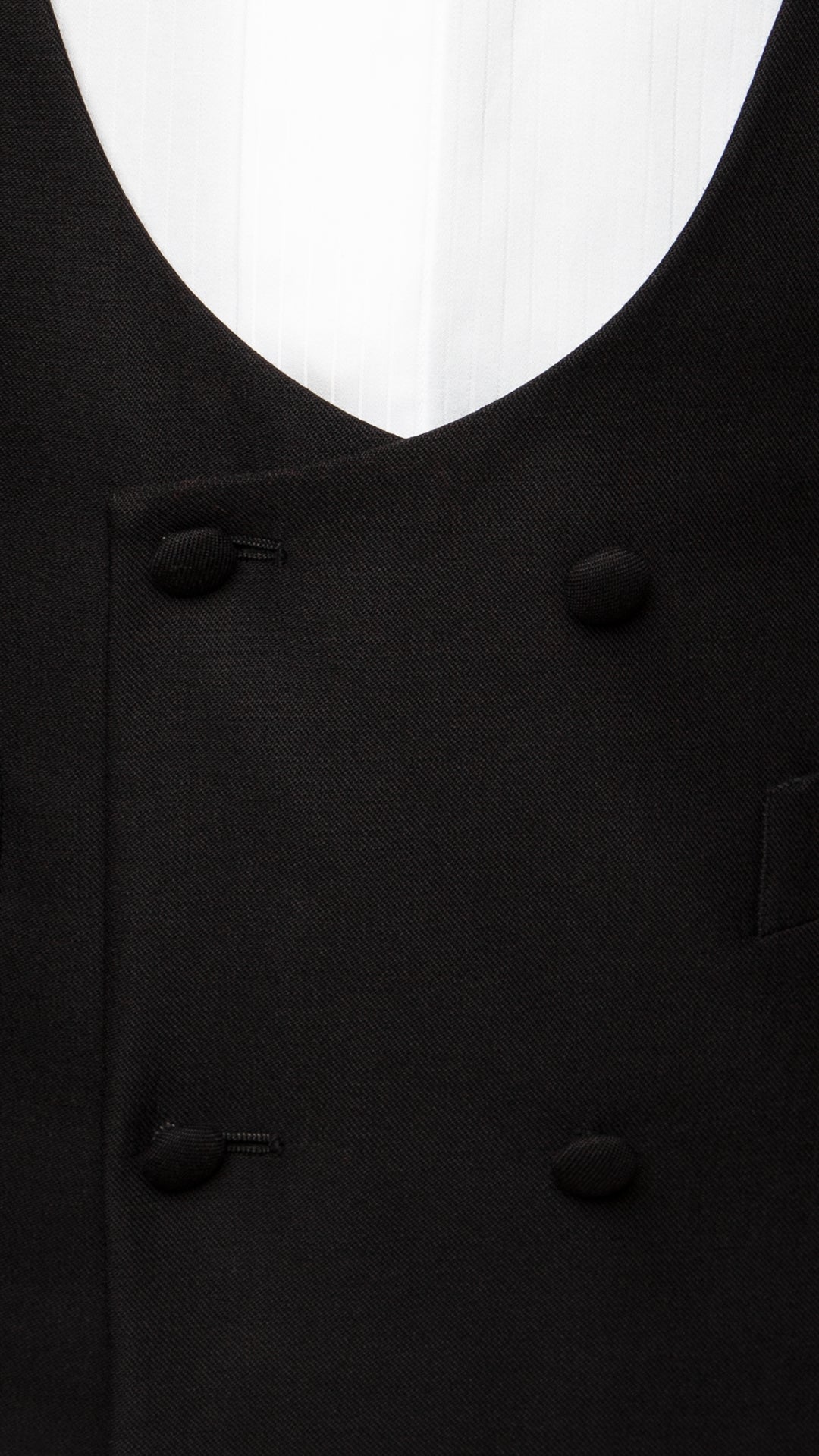 Gilet Doppiopetto Nero Unito