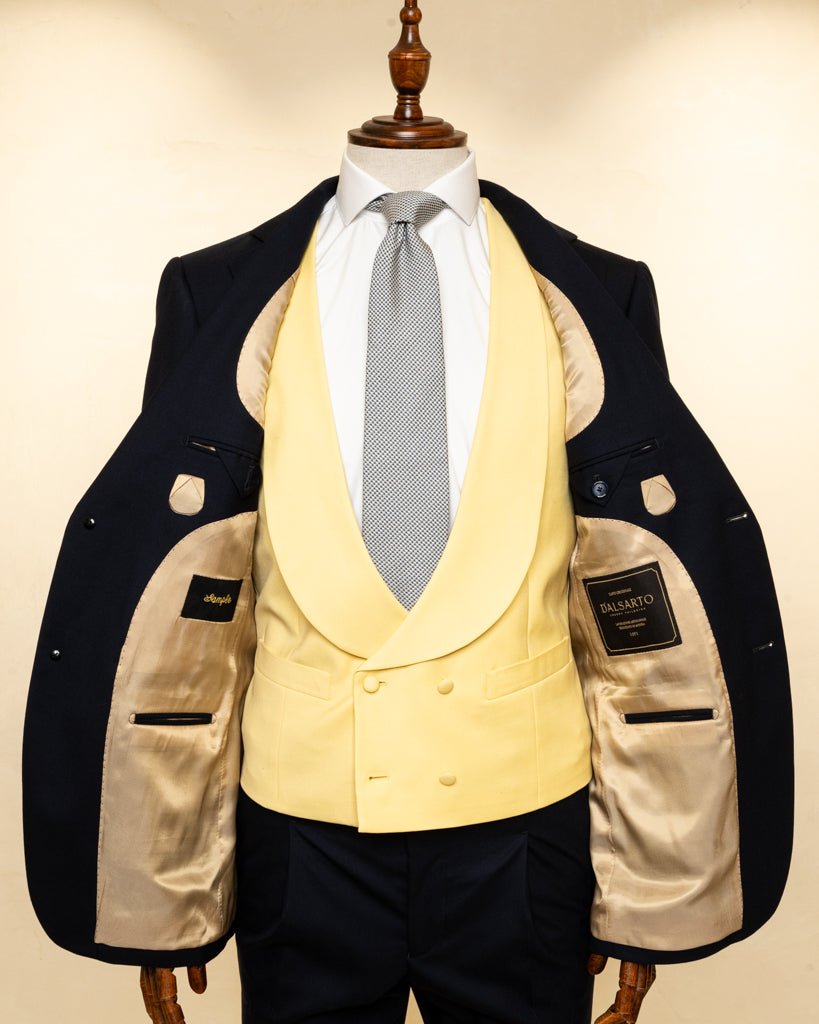 Yellow Double-Breasted Ceremony Vest