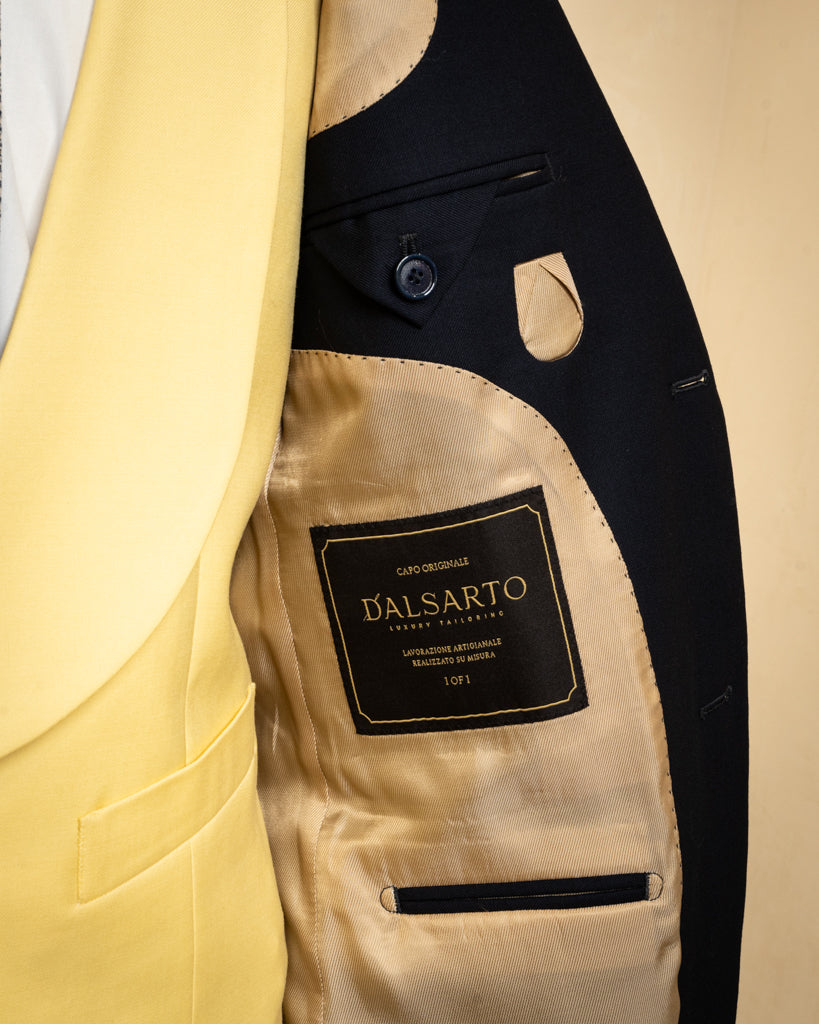 Yellow Double-Breasted Ceremony Vest