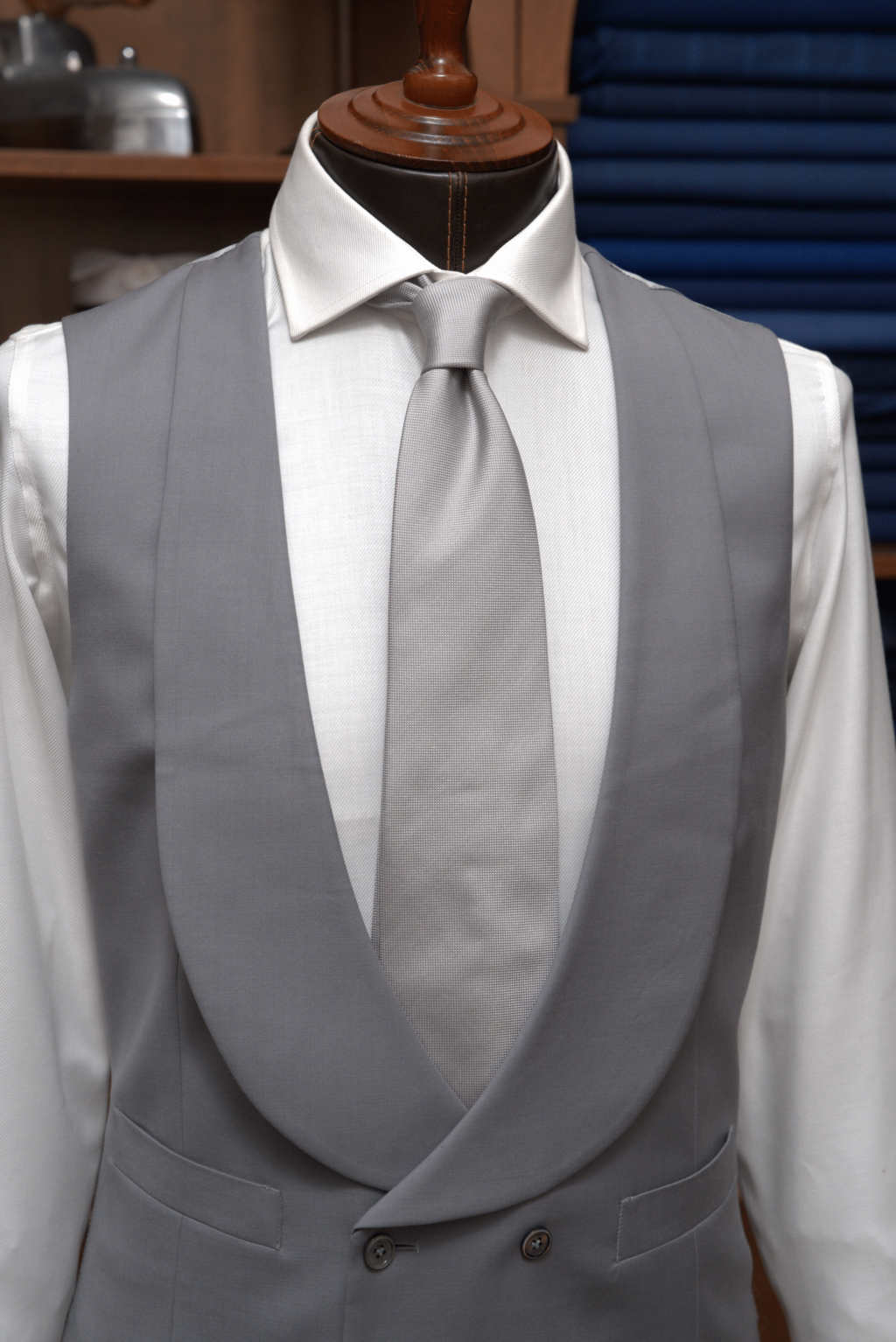 Gilet Grigio Melange Chiaro
