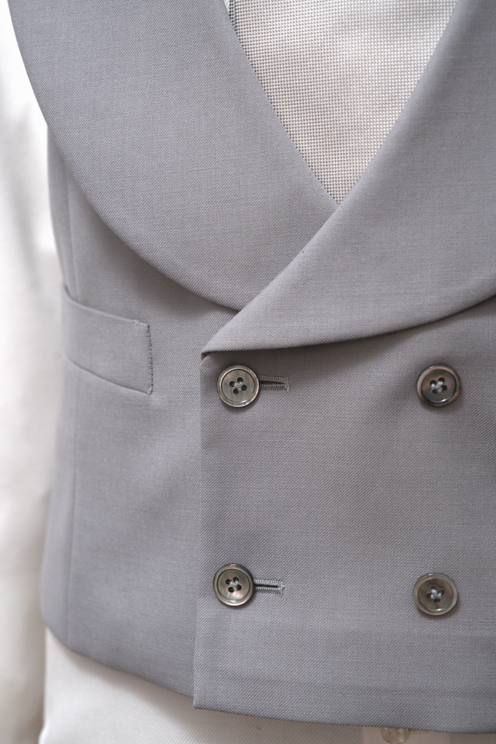Gilet Grigio Melange Chiaro