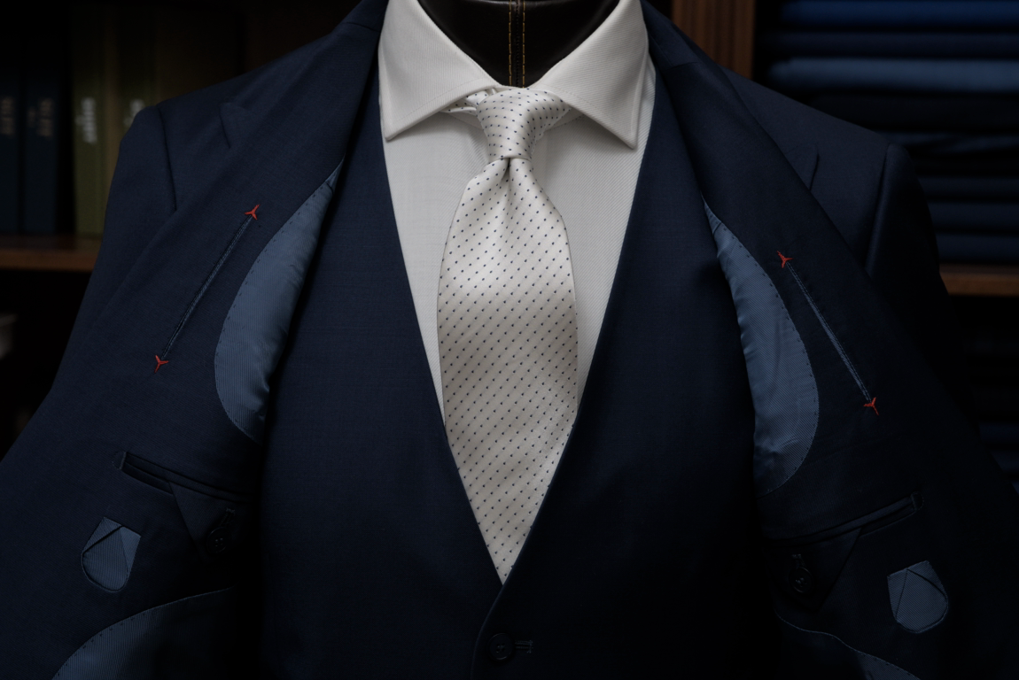 Midnight Blue Single-Breasted Vest